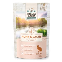 WILDES LAND Katze 100g Huhn und Lachs mit Distelöl