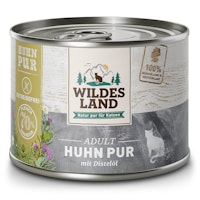WILDES LAND Katze 200g Huhn PUR mit Distelöl
