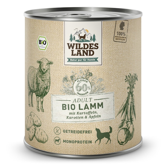 Wildes Land 6 x 800g Bio Lamm mit KartoffelVorschaubild