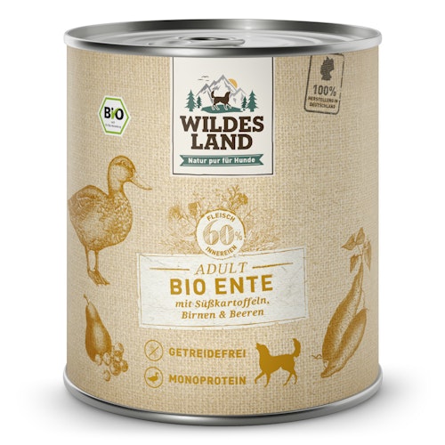 Wildes Land 800g Bio Ente mit Süßkartoffel