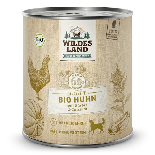 Wildes Land BIO Hundenassfutter 800g