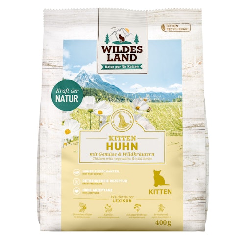 WILDES LAND Katze 400g Huhn Bild