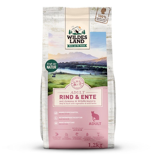 WILDES LAND Katze 1,2kg Rind und Ente Bild