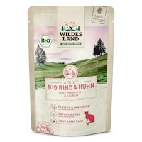 WILDES LAND Katze 85g Bio Rind und Huhn