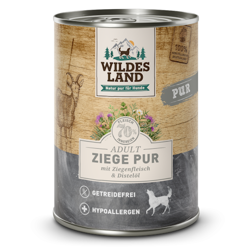 Wildes Land 400g Ziege PUR