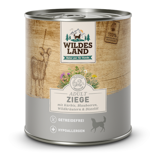 Wildes Land Hundenassfutter 800g