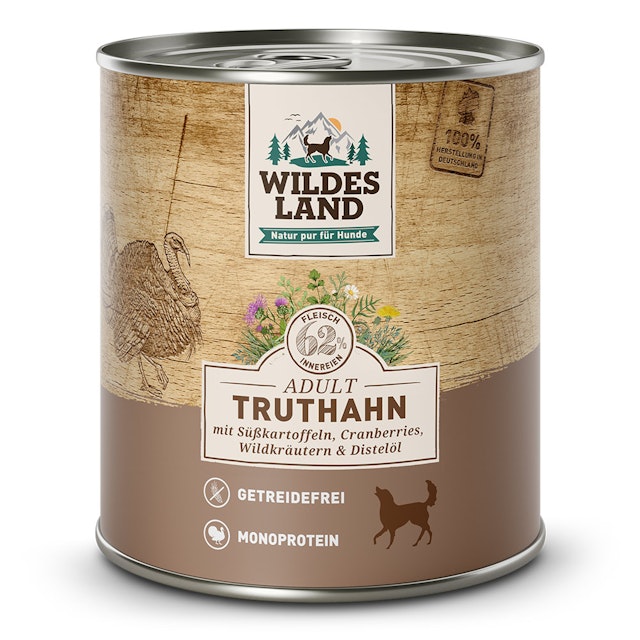 Wildes Land 6 x 800g Truthahn mit SüßkartoffelVorschaubild