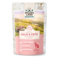 WILDES LAND Katze 100g Kalb und Ente