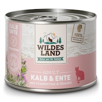 WILDES LAND Katze 200g Kalb und Ente