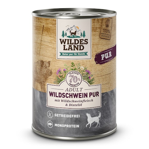 Wildes Land 400g Wildschwein PUR