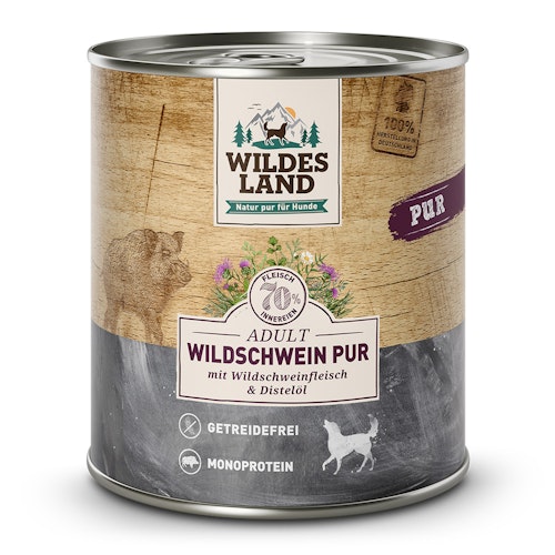 Wildes Land 800g Wildschwein PUR