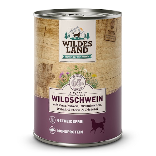 Wildes Land 400g Wildschwein mit Pastinake