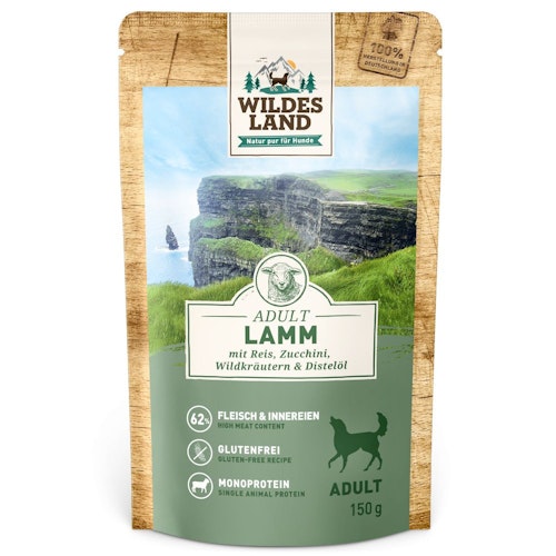 Wildes Land Hundenassfutter 150g