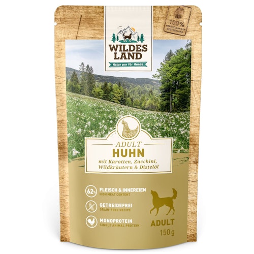 Wildes Land Hundenassfutter 150g