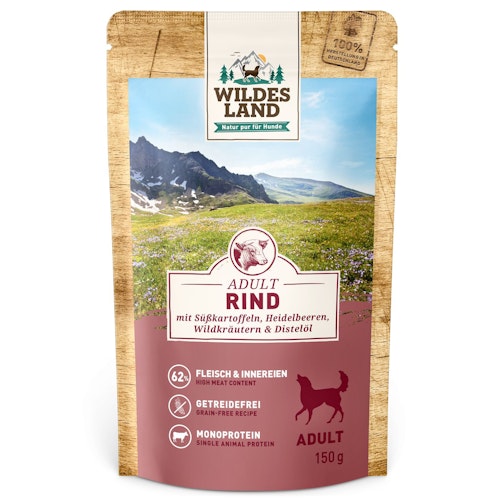 Wildes Land Hundenassfutter 150g