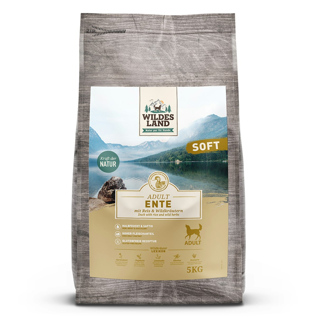 Wildes Land Ente SOFT Sparpaket 2 x 5kg Hundetrockenfutter