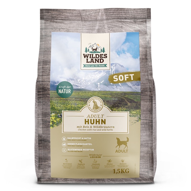 Wildes Land Ente SOFT Hundetrockenfutter WL Huhn SOFT 1,5kg HundetrockenfutterVorschaubild