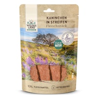 Wildes Land Kaninchenfleisch Streife 200g Hunde Snack