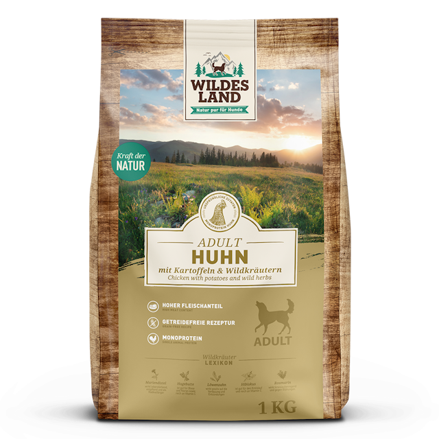 Wildes Land Huhn Hundetrockenfutter WL Huhn 1kg HundetrockenfutterVorschaubild