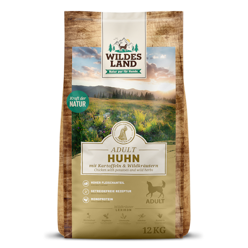 Wildes Land Huhn 12kg Hundetrockenfutter