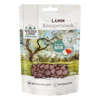 WILDES LAND Katze 50g Knuspersnack Lamm mit Apfel