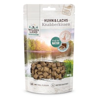 WILDES LAND Katze 50g Knabberkissen Huhn und Lachs