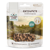 WILDES LAND Katze 50g Softsnack Ente und Pute