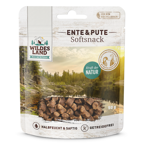 WILDES LAND Katze 50g Softsnack Ente und Pute Bild