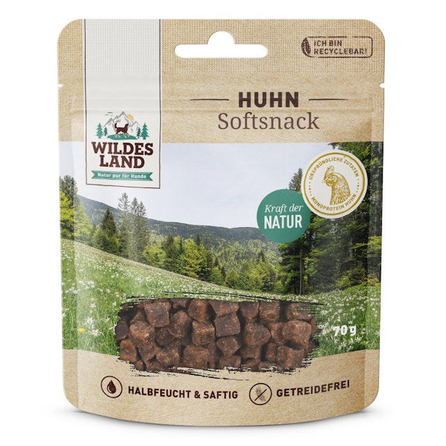 Wildes Land Hund SOFT-Snack WL Huhn 70g Hund SOFT-SnackVorschaubild