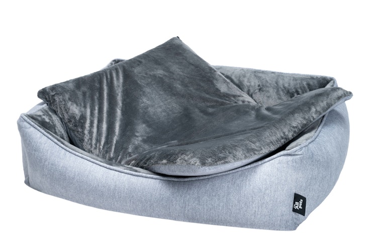 Allpets Bett Mila orthopädisch grau Hundeschlafplatz