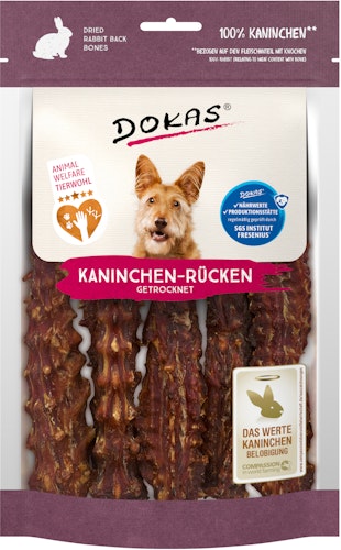 Dokas Hund Kaninchen-Rücken 120g Bild