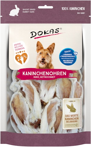 DOKAS Kaninchenohren getrocknet Hundesnack Bild