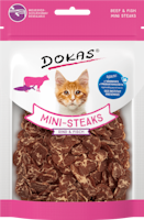 Dokas Katze Mini-Steaks Rind & Fisch 25g