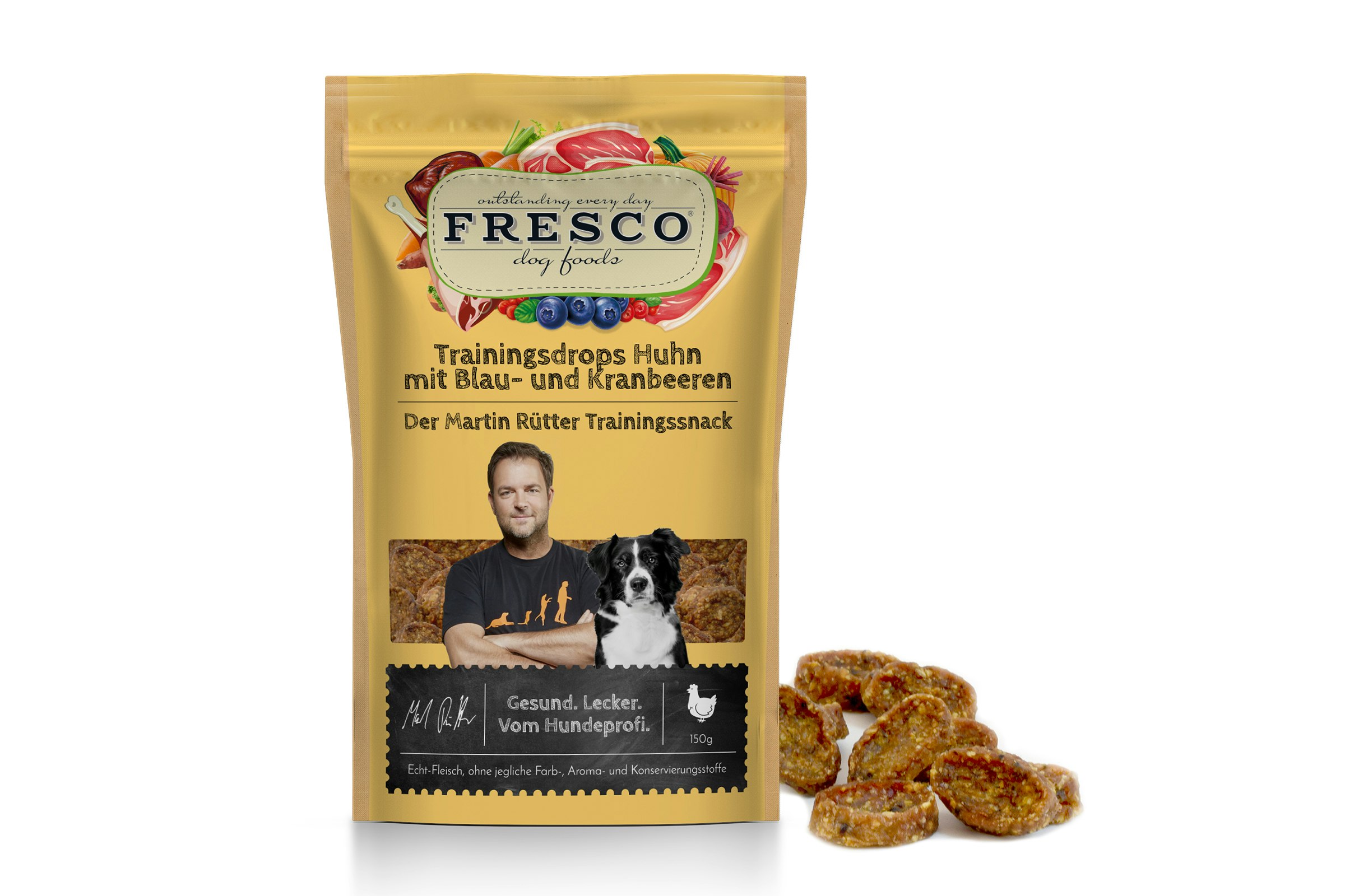 FRESCO Martin Rütter Trainingsdrops Huhn mit Süßkartoffeln, Karotte und ...