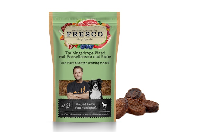 FRESCO Martin Rütter Trainingsdrops Pferd mit Preiselbeeren und Birne 150g