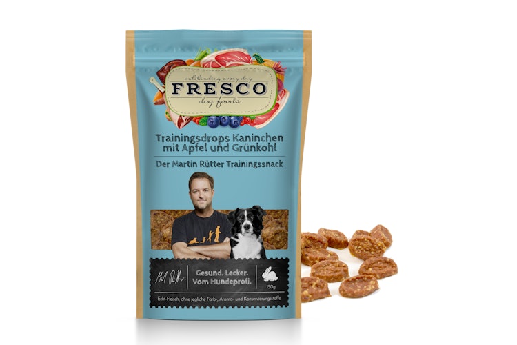 FRESCO Martin Rütter Trainingsdrops Kaninchen mit Apfel und Grünkohl 150g