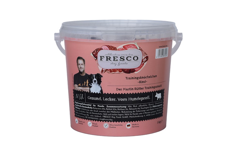 FRESCO Martin Rütter Trainingsknöchelchen Rind (1kg-Eimer) 1000g