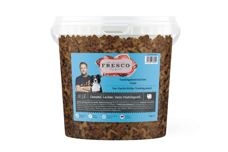 FRESCO Martin Rütter Trainingsknöchelchen Pute (1kg-Eimer) 1000g