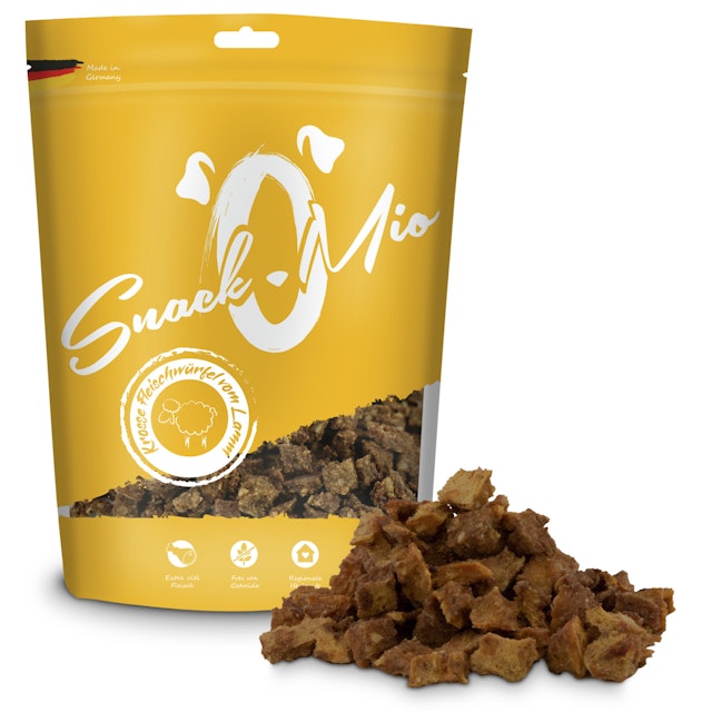 SnackOMio krosse Fleischwürfel 125 Gramm HundesnackVorschaubild