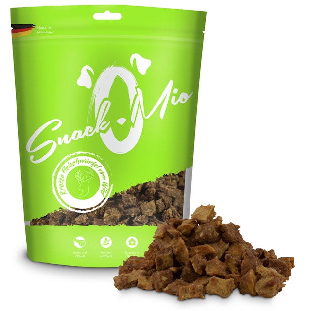 SnackOMio krosse Fleischwürfel 125 Gramm HundesnackVorschaubild