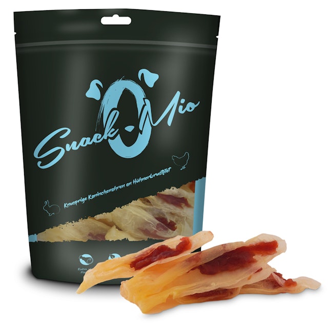 SnackOMio Kaninchenohren 70 Gramm HundesnackVorschaubild