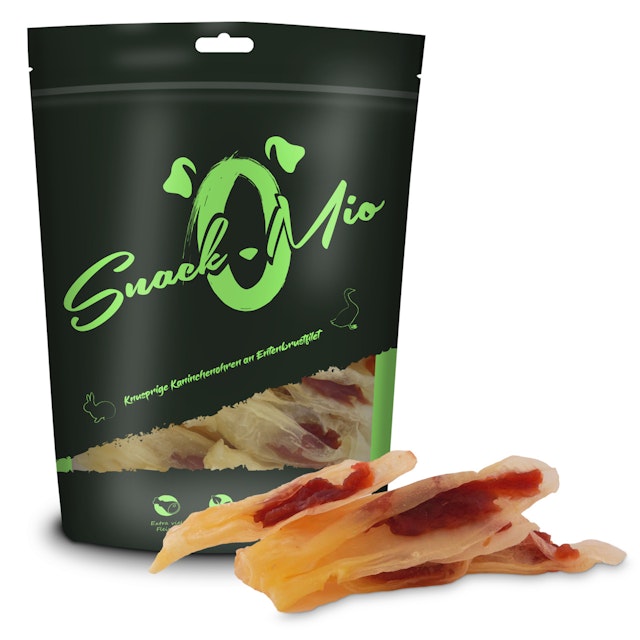SnackOMio Kaninchenohren 70 Gramm HundesnackVorschaubild