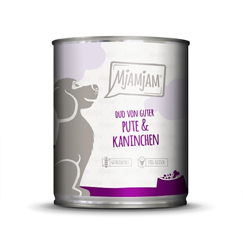 MjAMjAM Hund 800g Duo Pute und Kaninchen 