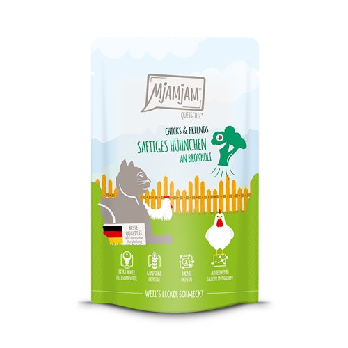 MjAMjAM Katze 300g Chicks und Friend Hühn mit Br 