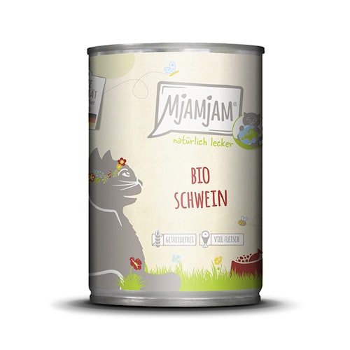 MjAMjAM Katze 400g BIO Schwein 