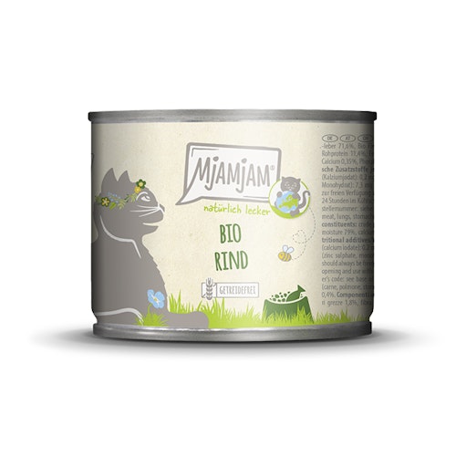 MjAMjAM Katze 200g BIO Rind 