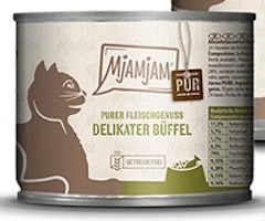 MjAMjAM Katze 200g  Purer Fleischgenuss Büffel