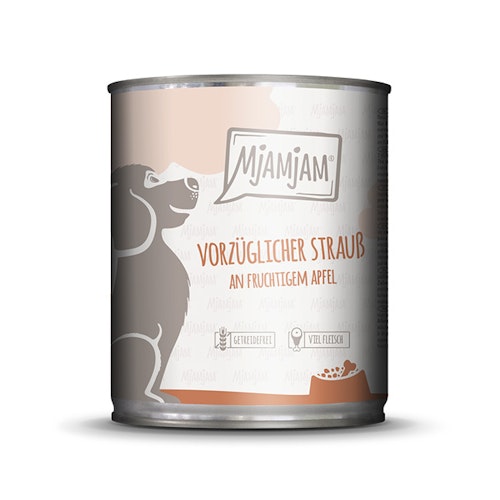 MjAMjAM Hund 800g Strauß mit Apfel 
