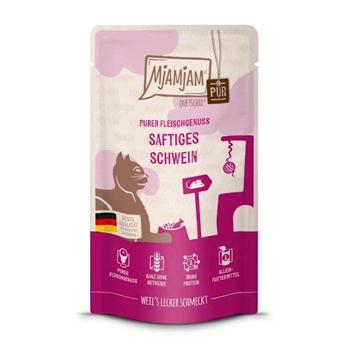 MjAM 125g Quetschie Schwein pur Cat