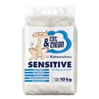 Cat & Clean Sensitive mit Babypuderduft 10kg Katzenstreu
